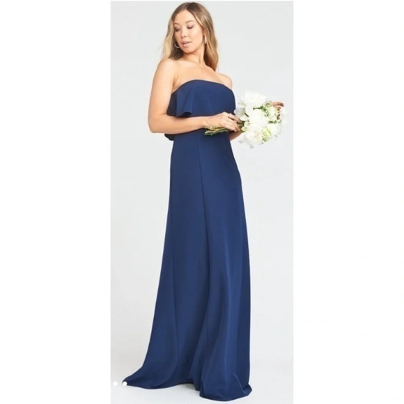 Show Me Your Mumu • NWT Monaco Navy Crepe Dress - Picture 1 of 7